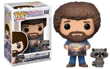 Ad Icons - Bob Ross with Raccoon #558 - Funko Pop! Vinyl Figure