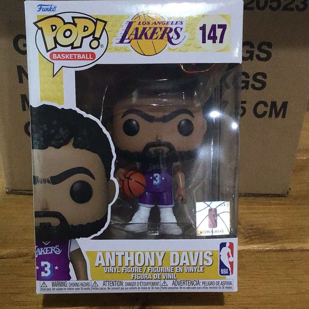 NBA: Lakers - Anthony Davis (Purple City Edition Jersey) #147 - Funko Pop! Vinyl Figure (Sports)
