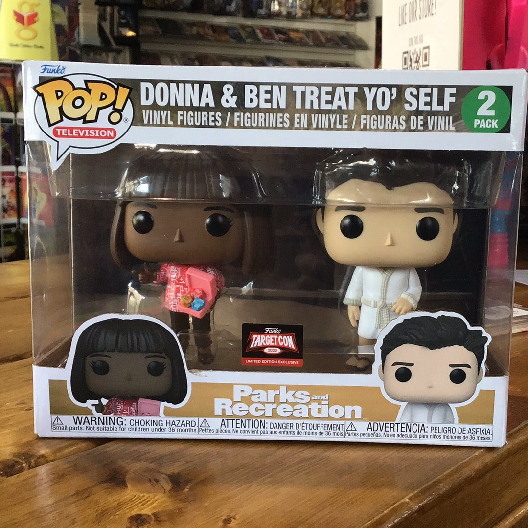 Parks & Rec Donna & Ben Treat Yo’ Self 2-pack Exclusive Funko Pop! Vinyl figure (television)