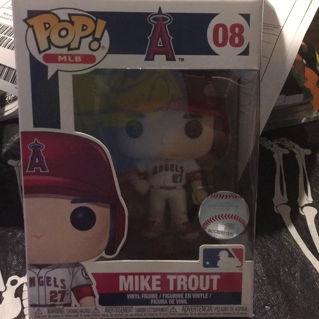 MLB Angels Mike Trout white Jersey 08 Funko Pop vinyl figure sports