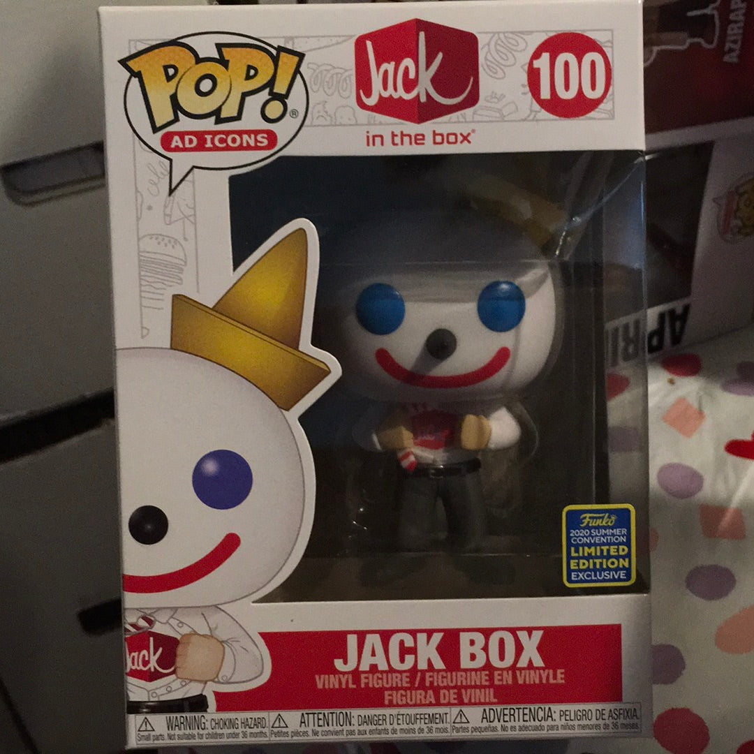 Jack in the box 100 exclusive Funko Pop! Vinyl figure ad icon