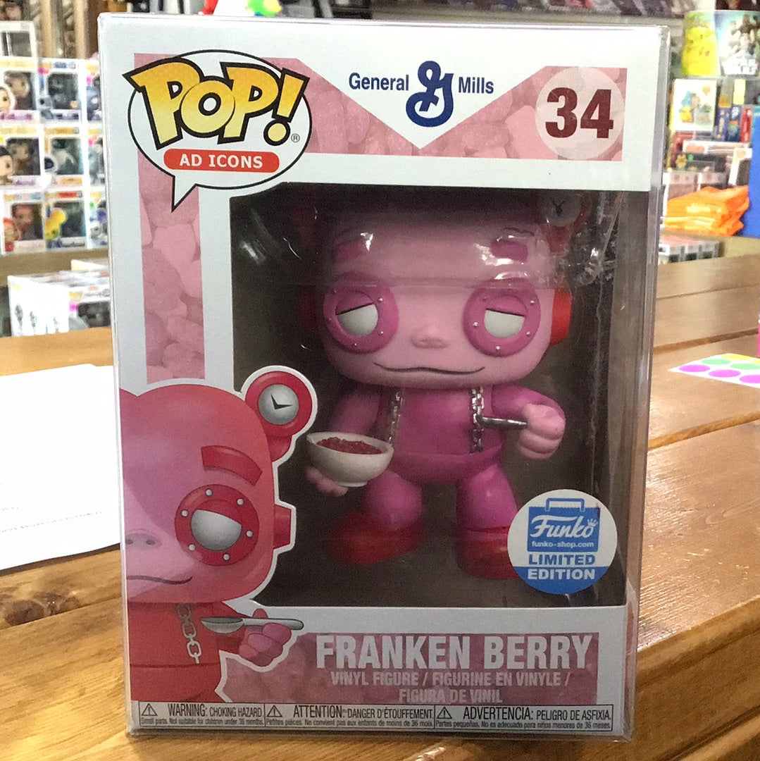 Ad Icons - General Mills Franken Berry with Cereal 34 Exclusive Funko POP! Figure