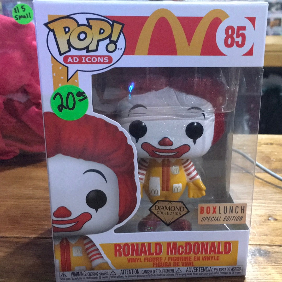 McDonald’s Ronald McDonald Diamond Glitter exclusive 85 Funko Pop! Vinyl figure