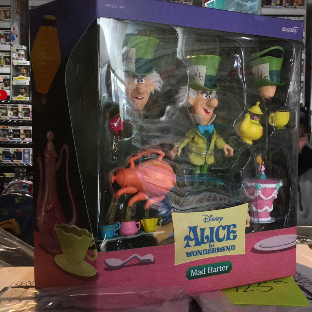 Disney Alice Mad Hatter Collector Figure - Super 7 Ultimates