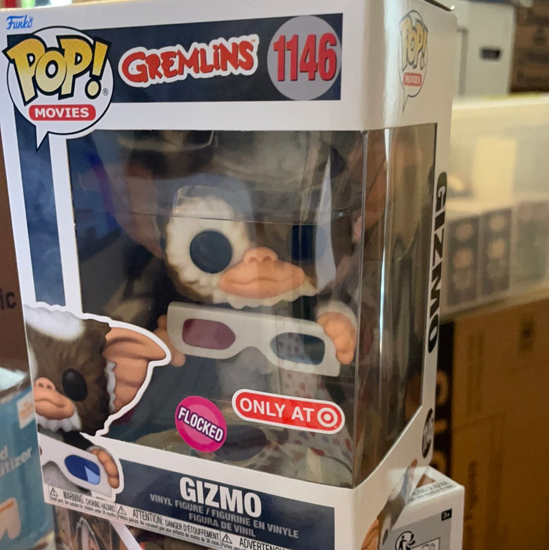 Gremlins Gizmo flocked 1146 Exclusive Funko Pop! Vinyl figure movies