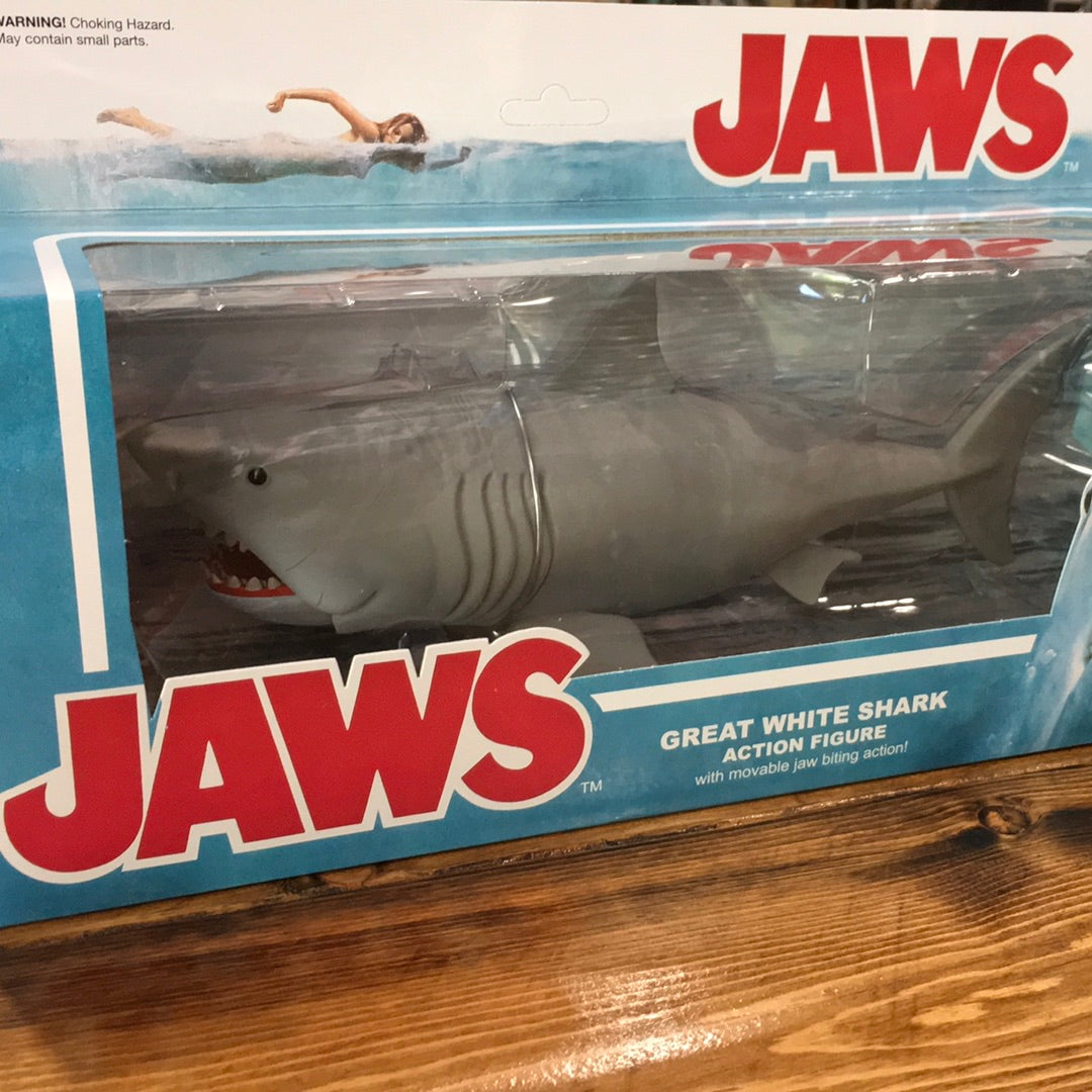 Super 7 Jaws REACTION great white shark MOC new