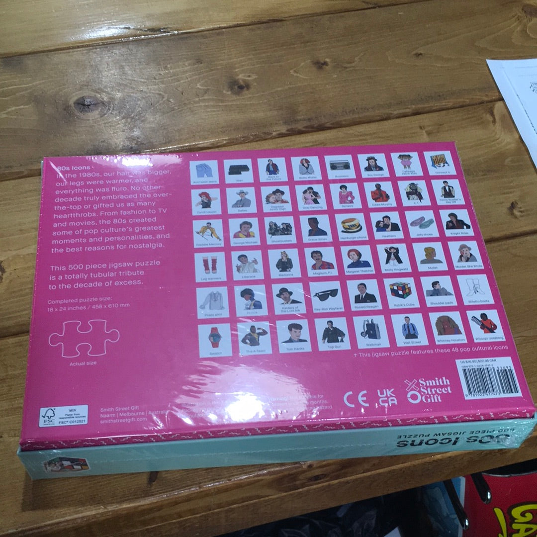80s Icons 500 piece puzzle new