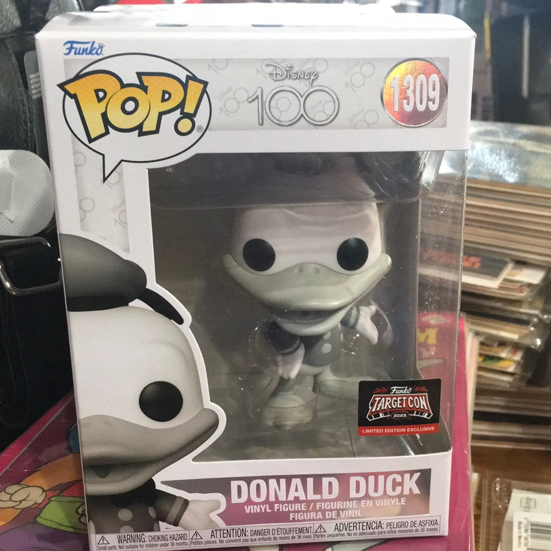 Disney 100 - Donald Duck b & W exclusive 1309 - Funko Pop! Vinyl Figure