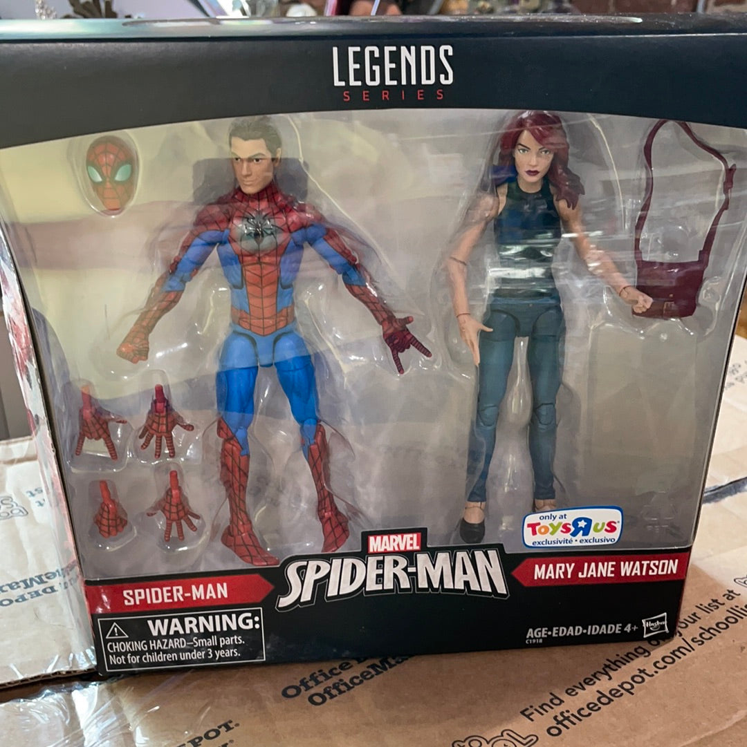 Spiderman and Mary Jane Watson 2 pack Marvel Legends Hasbro