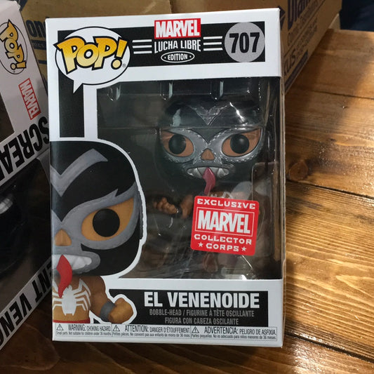 Marvel Lucha Libre El Venenoide Venom (Metallic Exclusive) Funko Pop! Vinyl figure