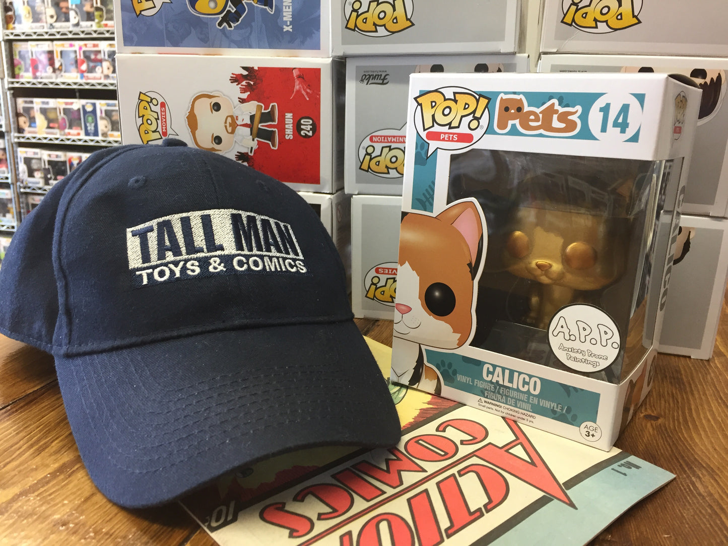 Tall Man Toys and Comics baseball cap Hat