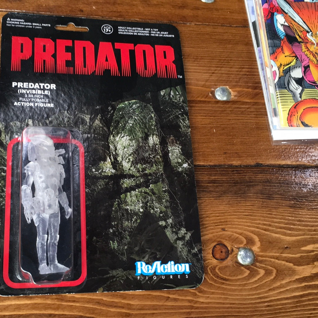 Super 7 Predator invisible REACTION FIGURE MOC