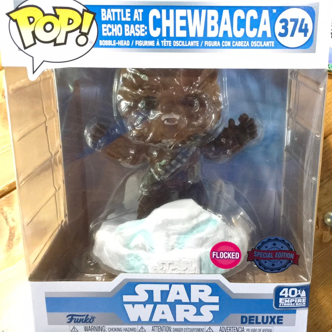 Star Wars Chewbacca flocked echo base 374 exclusive Funko Pop! Vinyl figure
