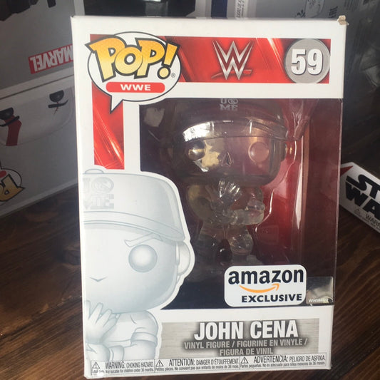 WWE John Cena clear exclusive Funko Pop! Vinyl Figure sports