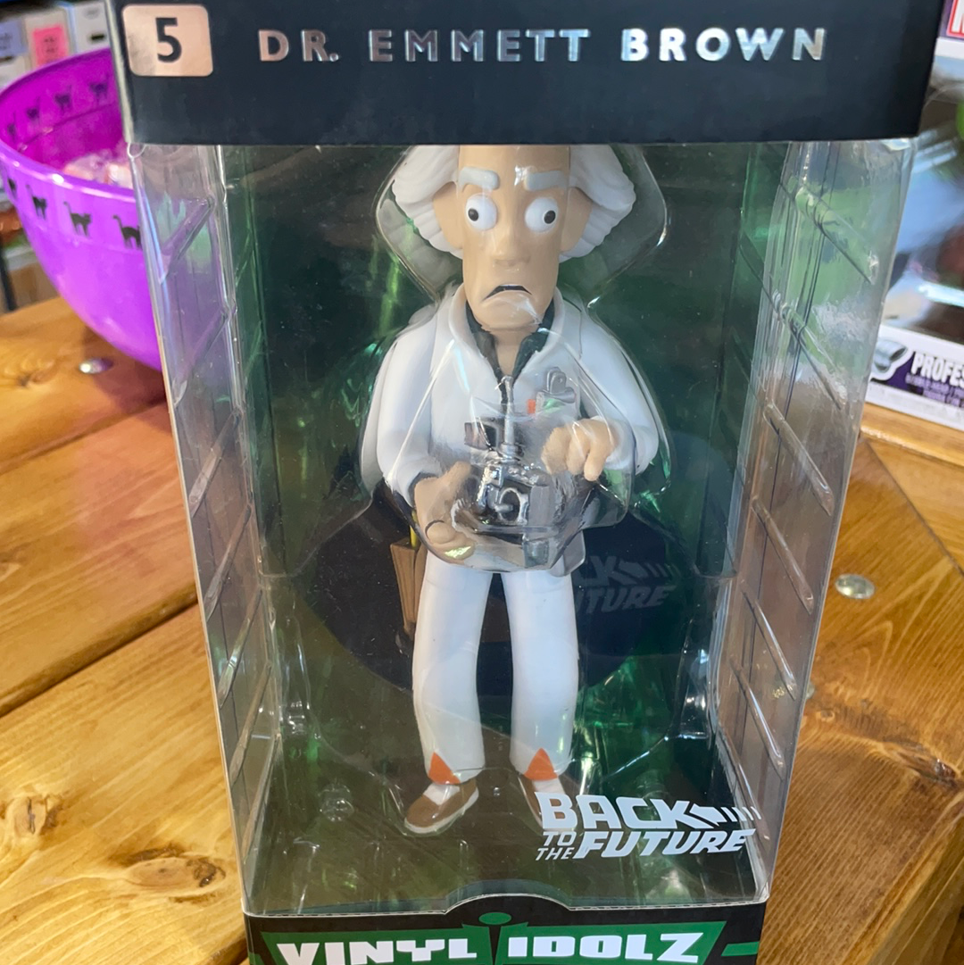 Back to the Future Dr Emmett Brown vinyl idolz figure