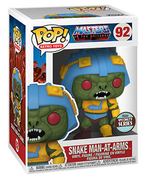 MOTU Snake Man At Arms Specialty series Funko Pop! Vinyl figure Cartoon