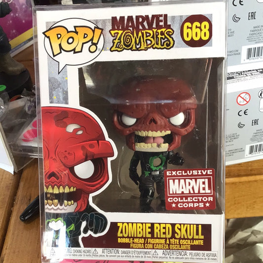 Marvel Zombies - Zombie Red Skull #668 - Exclusive Funko Pop! Vinyl Figure