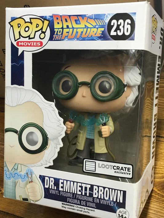 Back to the Future Emmett Brown Exclusive Funko Pop! Vinyl figure movie
