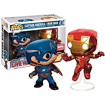 Captain America Civil War Iron Man 2 Pack Exclusive Funko Pop! Vinyl figure store