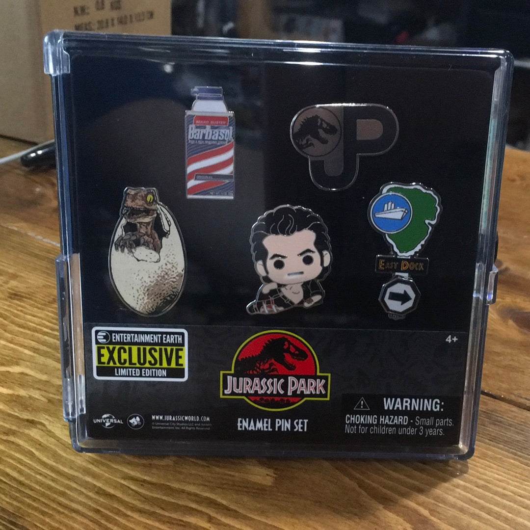 Jurassic Park Enamel Pin Set - Entertainment Earth Exclusive (Movies)