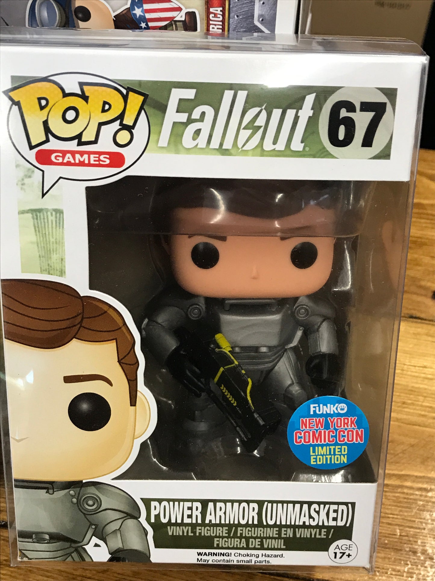 Fallout Power Armor Unmasked exclusive Funko Pop! Vinyl figure games