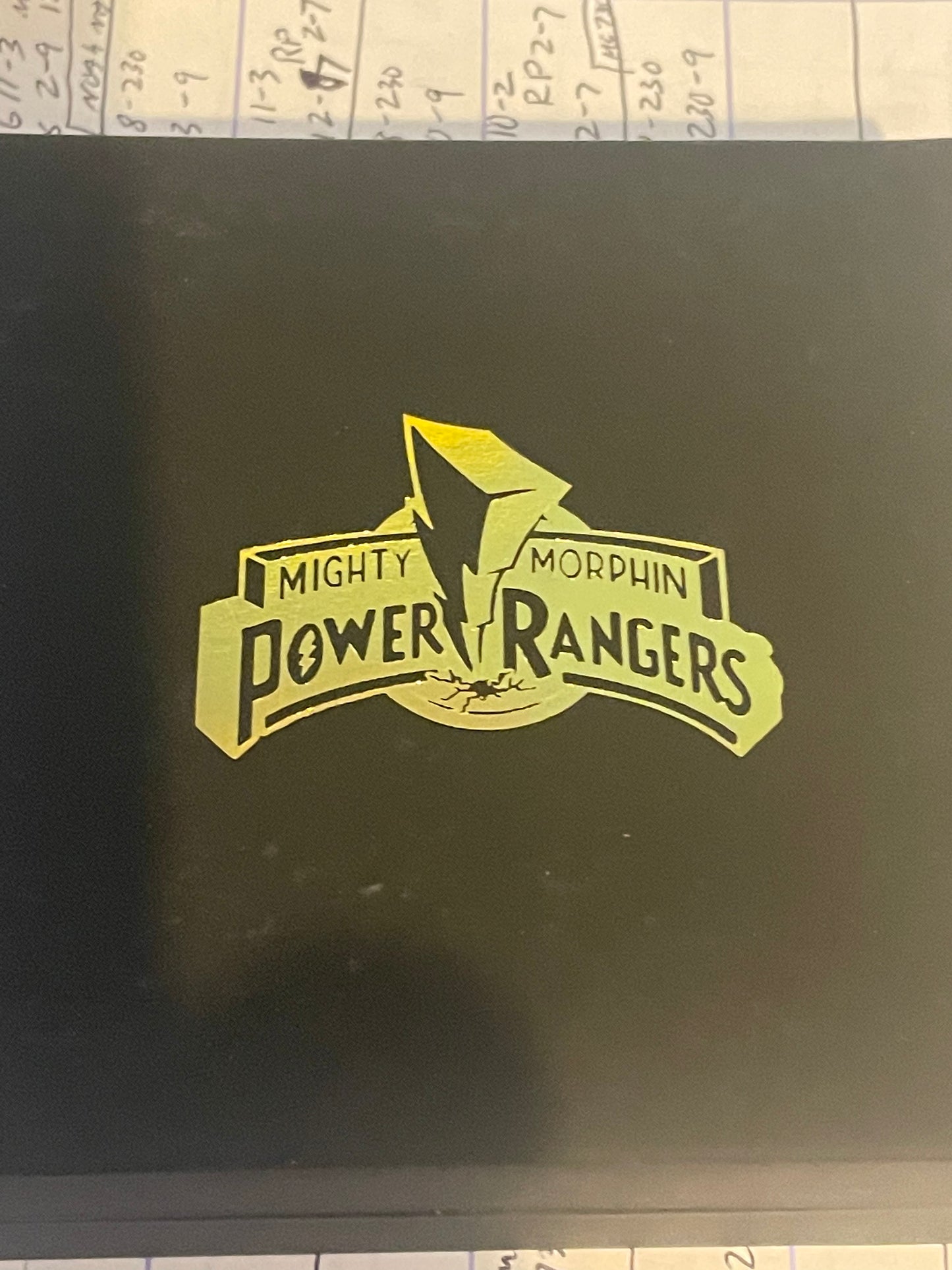 MMPR Power Rangers SDCC Exclusive 24 karat gold Pin set