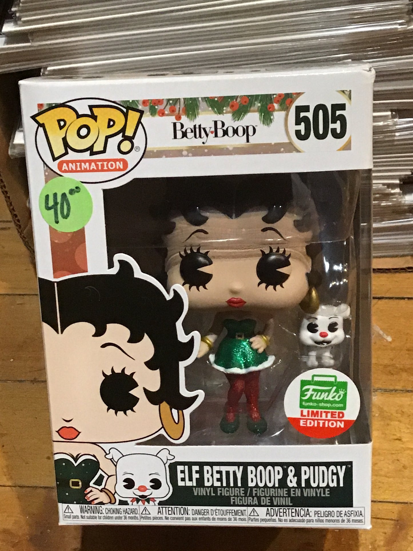 Elf Betty Boop Christmas exclusive Funko Pop! Vinyl figure anime