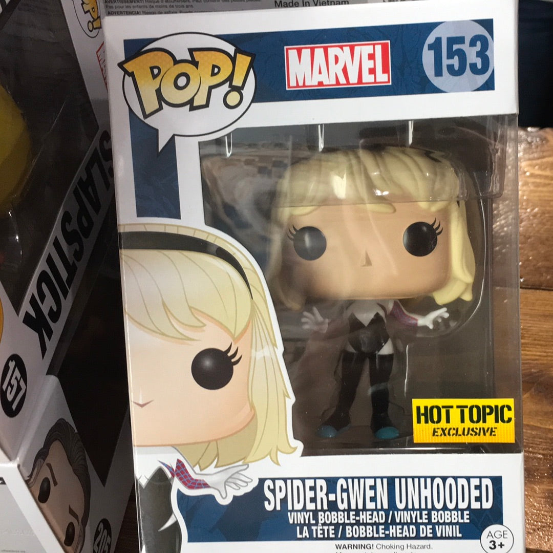 Marvel Spider-Gwen Unmasked unhooked Funko Pop! Vinyl figure