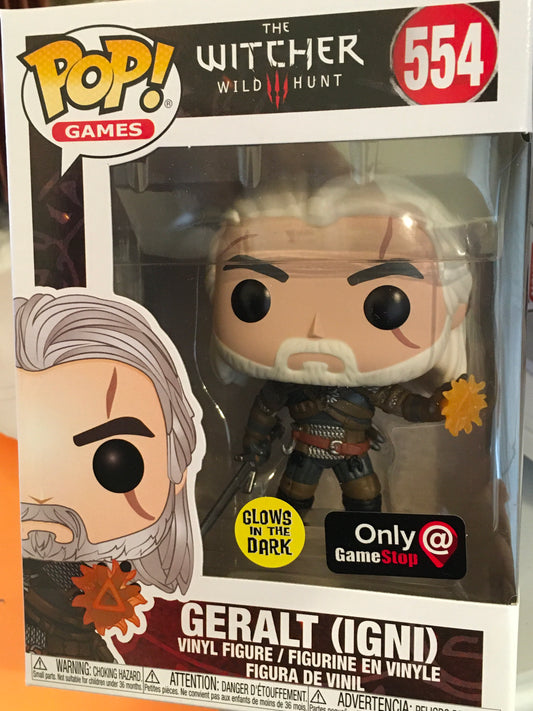 The Witcher geralt igni 554 exclusive Funko Pop! Vinyl figure game