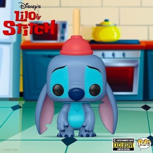 Disney - Stitch with Plunger #1354- Exclusive Funko Pop! Vinyl Figure
