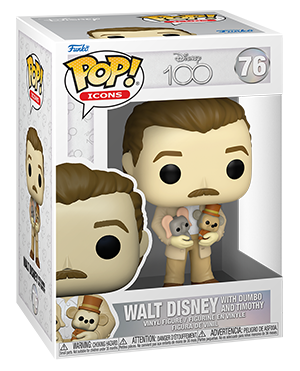 Disney 100 - Walt Disney with Dumbo and Timothy #76 - Funko Pop! Vinyl Figure