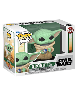 Star Wars: The Book of Boba Fett - Grogu w/Armor #584 - Funko Pop! Vinyl Figure