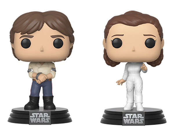 Star Wars Han Solo and Princess Leia I LOVE YOU - I KNOW 2pack Deluxe Figure Funko Pop! Vinyl ESB